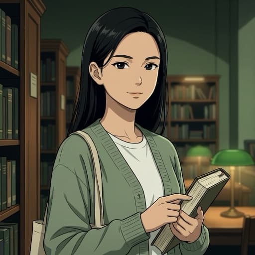 Isabelle, Literature major · library assistant